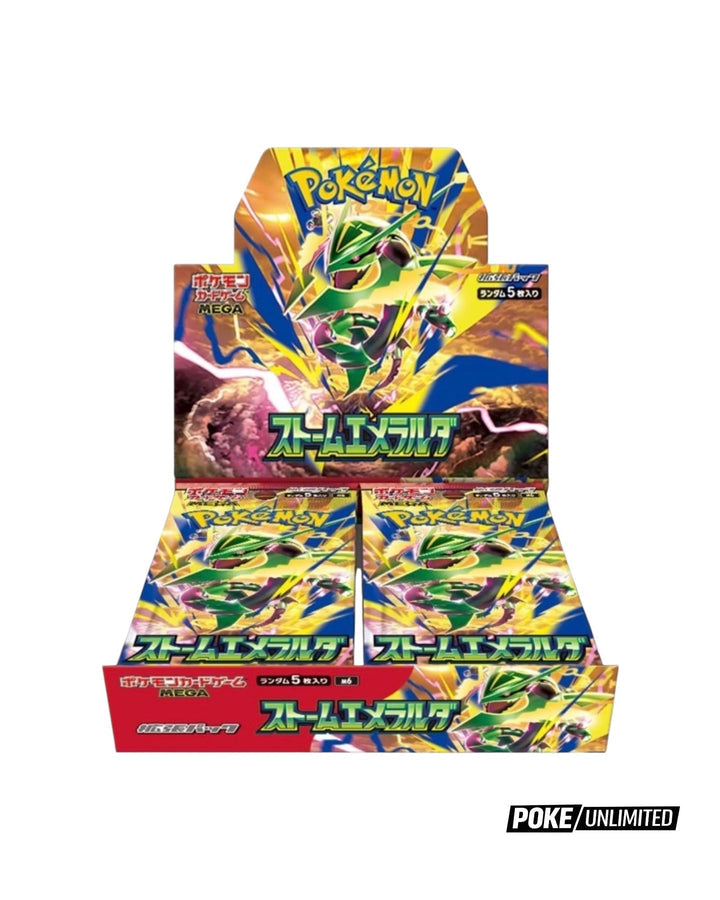 MEGA Storm Emeralda Japanese Pokémon TCG booster box M6