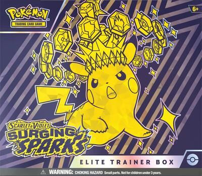 Surging Sparks Elite Trainer Box – Surging Sparks sealed Pokémon TCG product