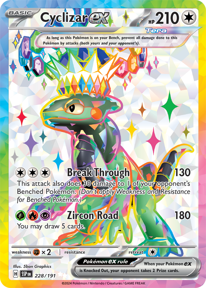Cyclizar ex 228/191 – Surging Sparks Pokémon card