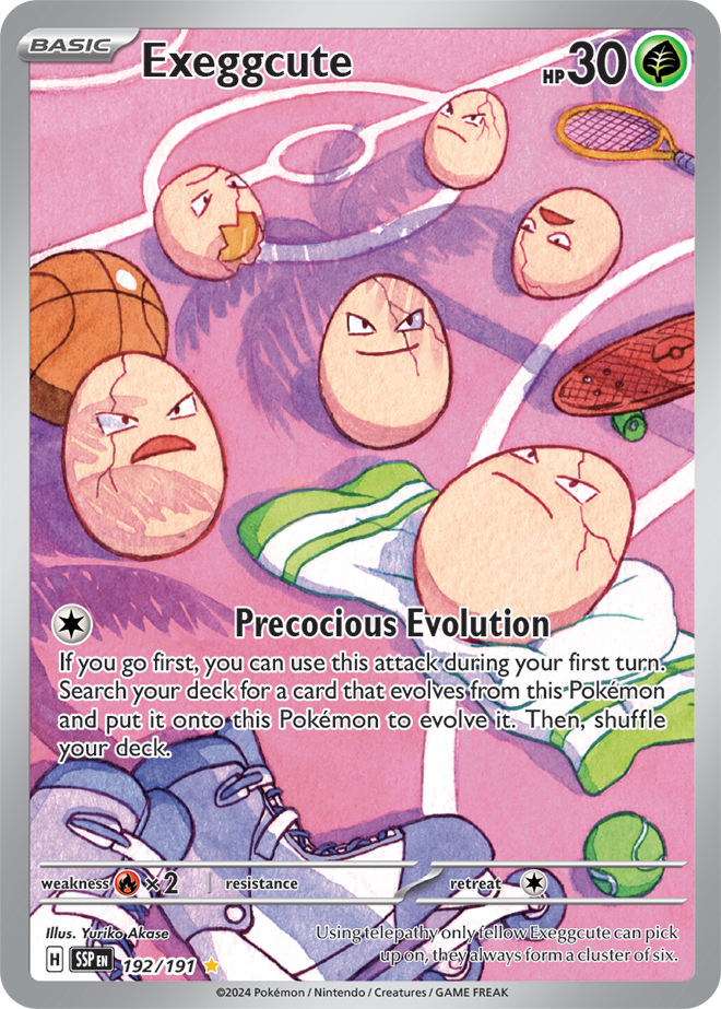 Exeggcute 192/191 – Surging Sparks Pokémon card