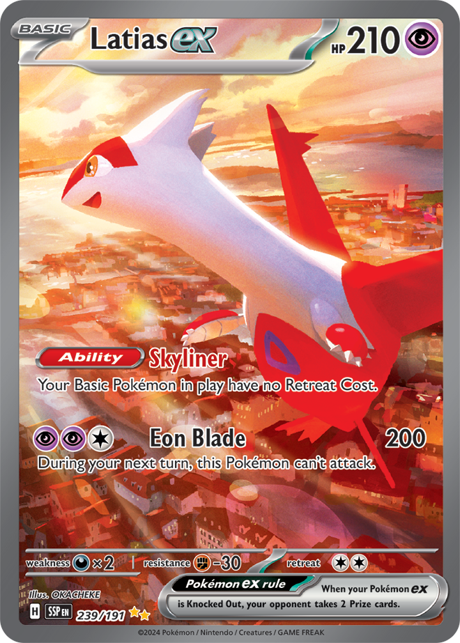 Latias ex 239/191 – Surging Sparks Pokémon card