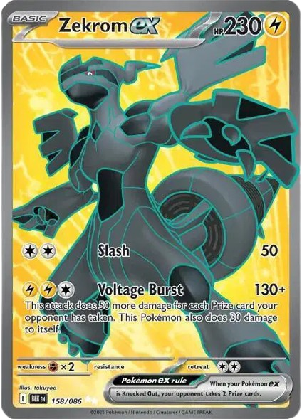 Zekrom ex 158/086 – Black Bolt Pokémon card