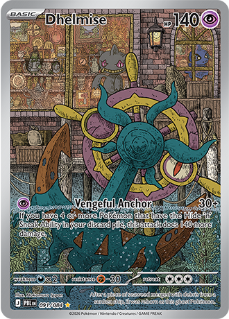 Dhelmise 091/084 – Pitch Black Pokémon card