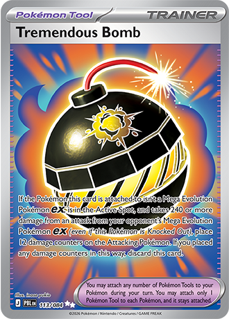 Tremendous Bomb 113/084 – Pitch Black Pokémon card