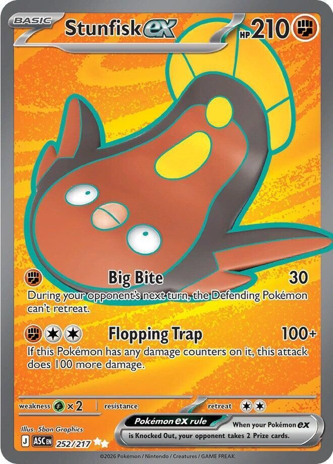 Stunfisk ex 252/217 – Ascended Heroes Pokémon TCG card