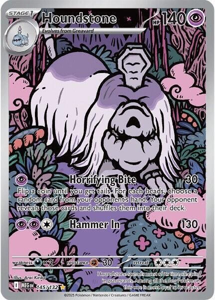 Houndstone 145/132 – Mega Evolution Pokémon TCG card