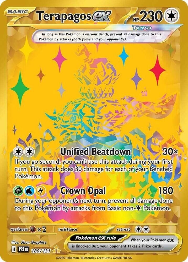Terapagos ex 180/131 – Prismatic Evolutions Pokémon TCG card