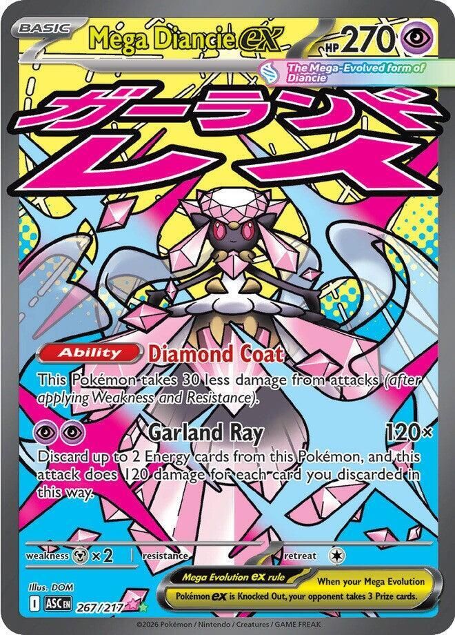 Mega Diancie ex 267/217 – Ascended Heroes Pokémon TCG card