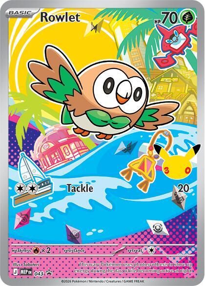 Rowlet 043 – Mega Evolution Promos Pokémon TCG card