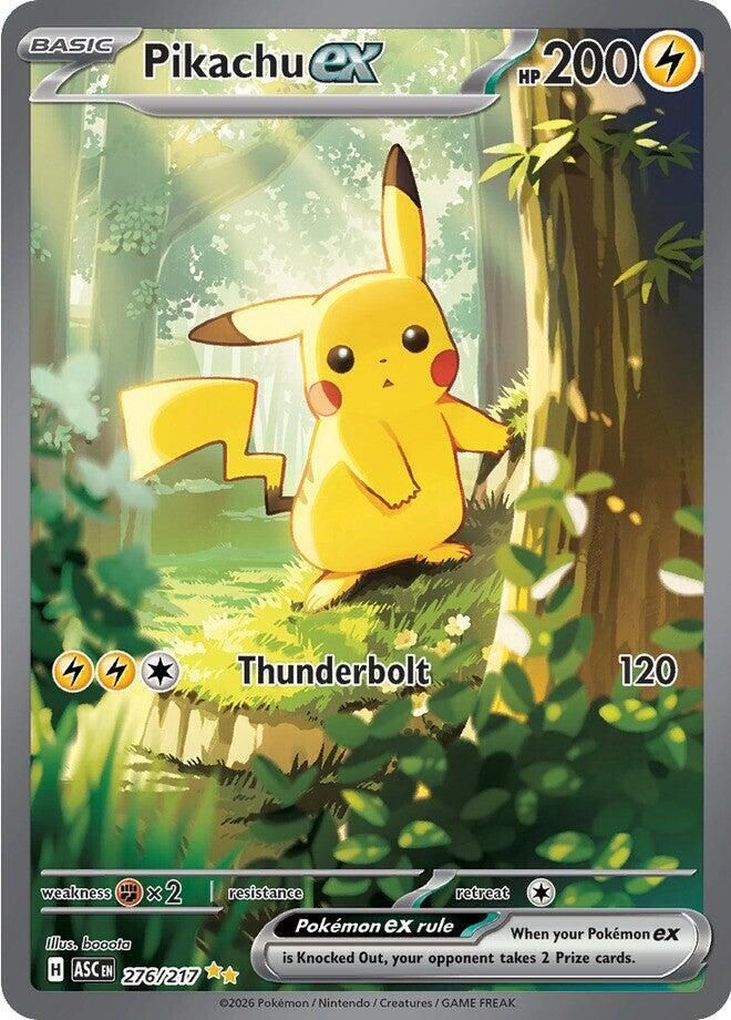 Pikachu ex 276/217 – Ascended Heroes Pokémon TCG card