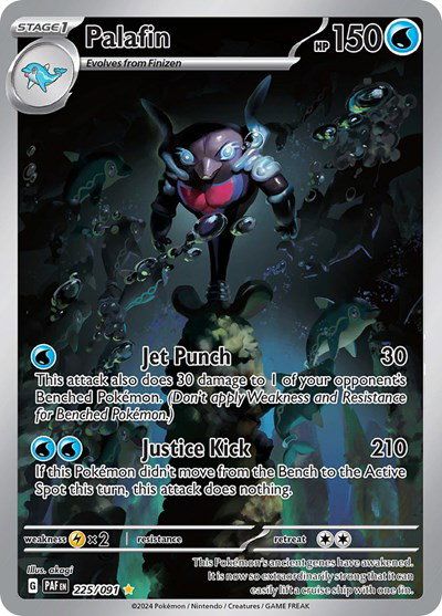 Palafin 225/091 – Paldean Fates Pokémon TCG card