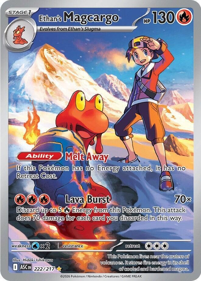 Ethan's Magcargo 222/217 – Ascended Heroes Pokémon TCG card