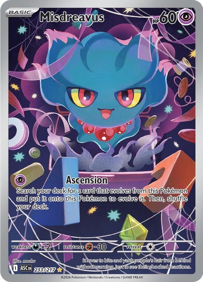 Misdreavus 233/217 – Ascended Heroes Pokémon TCG card