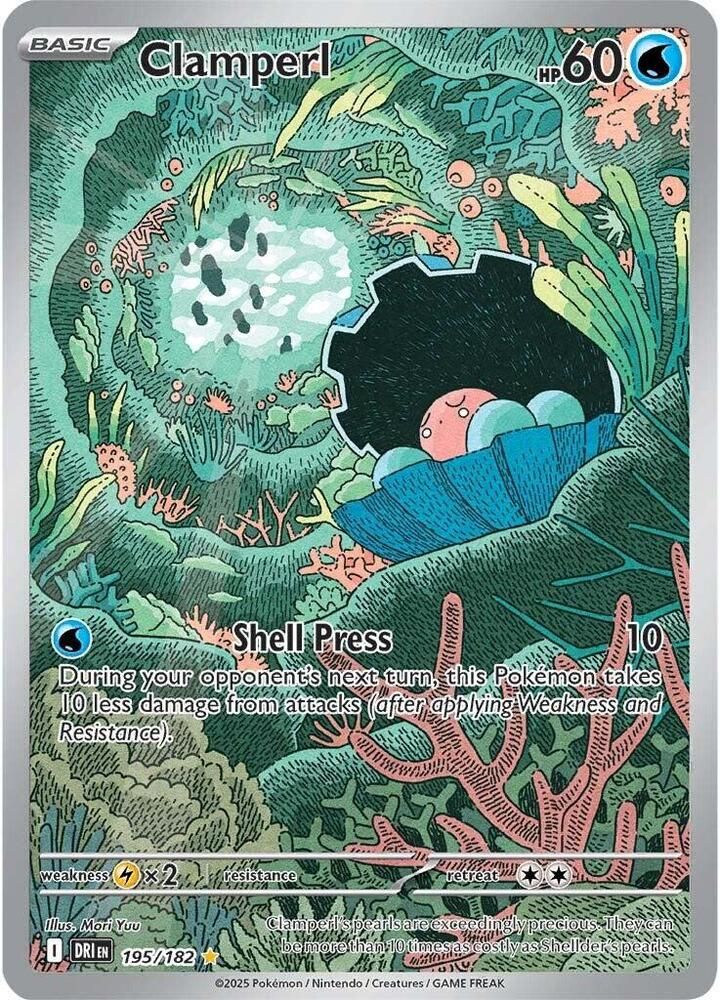 Clamperl 195/182 – Destined Rivals Pokémon TCG card