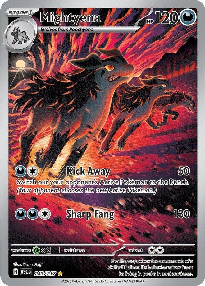 Mightyena 243/217 – Ascended Heroes Pokémon TCG card