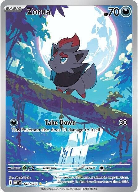 Zorua 142/086 – White Flare Pokémon TCG card