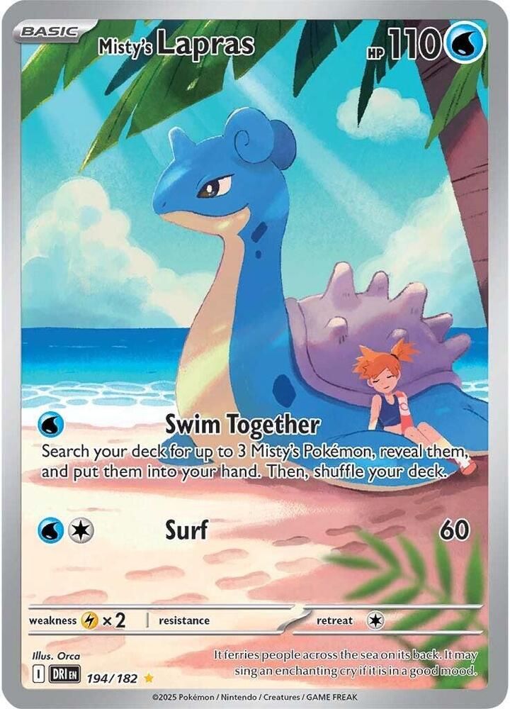 Misty's Lapras 194/182 – Destined Rivals Pokémon TCG card
