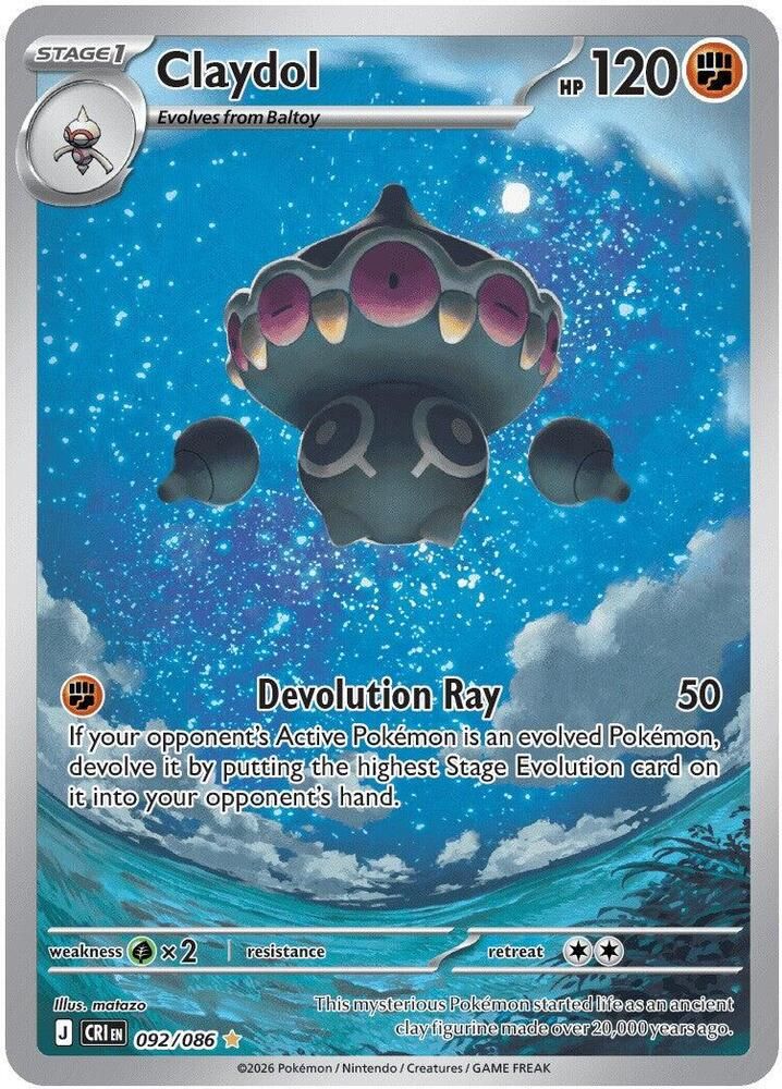 Claydol 092/086 – Chaos Rising Pokémon TCG card