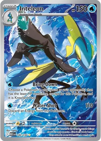 Inteleon 142/132 – Mega Evolution Pokémon TCG card