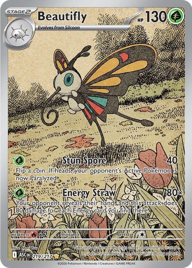 Beautifly 219/217 – Ascended Heroes Pokémon TCG card