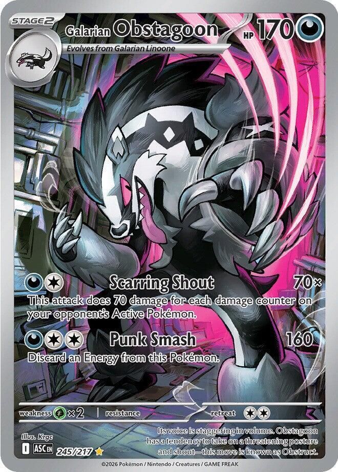 Galarian Obstagoon 245/217 – Ascended Heroes Pokémon TCG card
