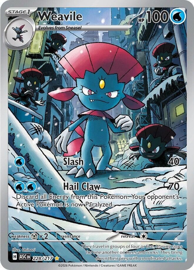 Weavile 228/217 – Ascended Heroes Pokémon TCG card