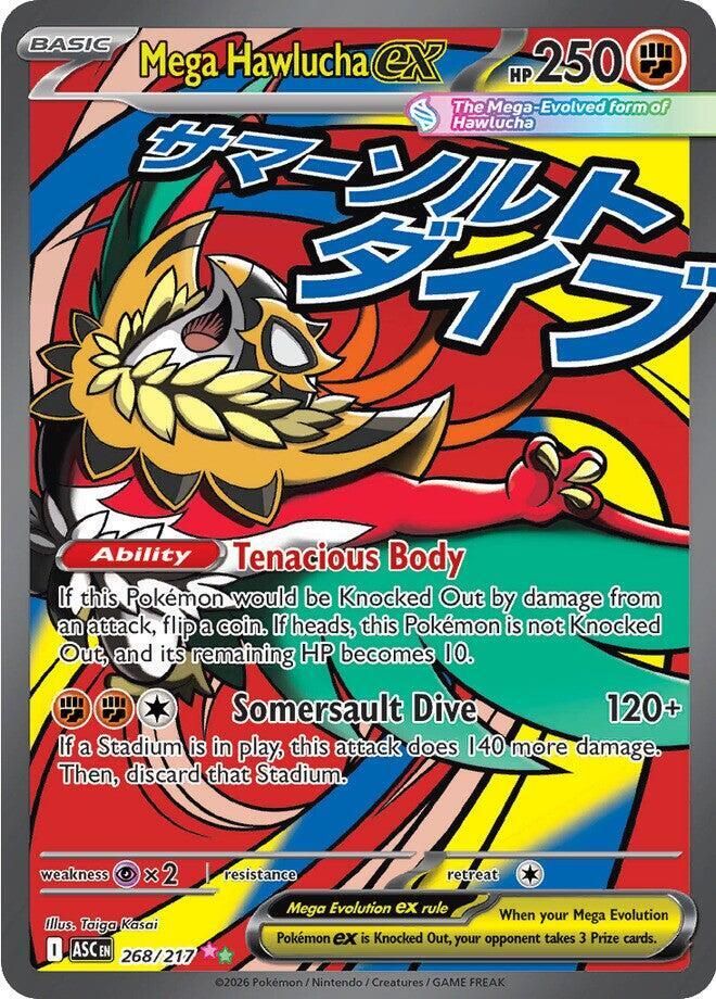 Mega Hawlucha ex 268/217 – Ascended Heroes Pokémon TCG card