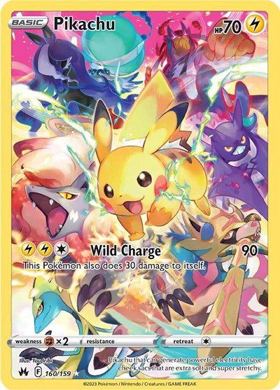 Pikachu (Secret) 160/159 – Crown Zenith Pokémon TCG card