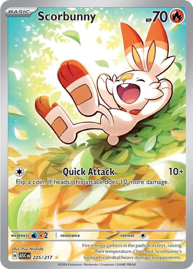 Scorbunny 225/217 – Ascended Heroes Pokémon TCG card