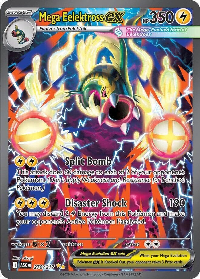 Mega Eelektross ex 278/217 – Ascended Heroes Pokémon TCG card