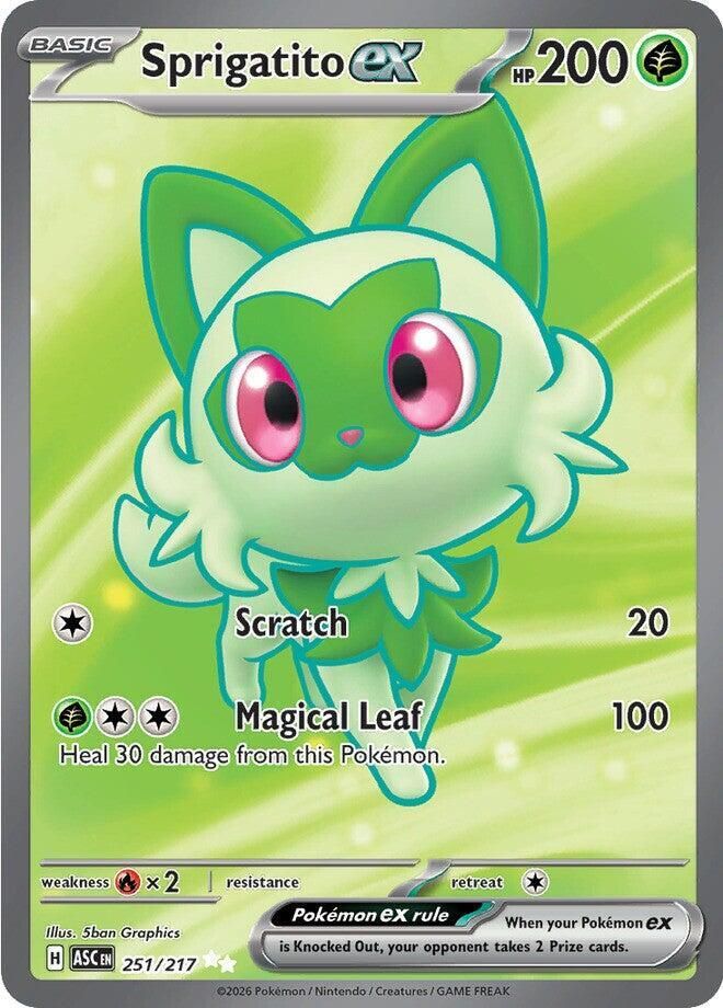 Sprigatito ex 251/217 – Ascended Heroes Pokémon TCG card