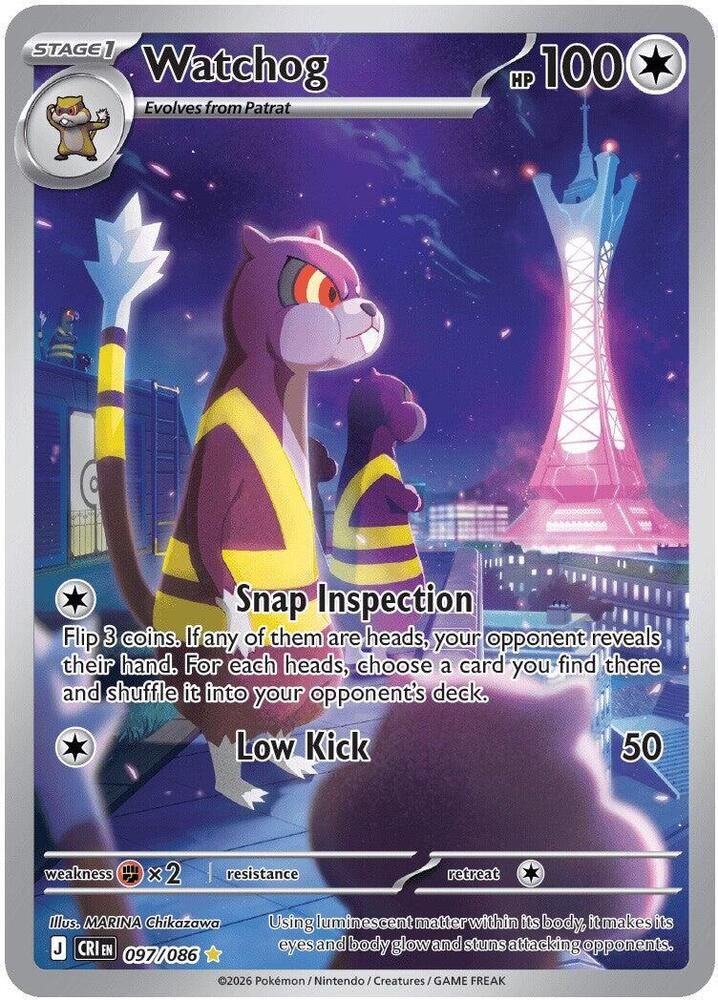 Watchog 097/086 – Chaos Rising Pokémon TCG card